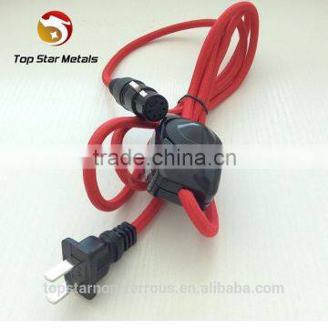 Red Analog Xlr Connector With US Power Cord for Smoking photo-4