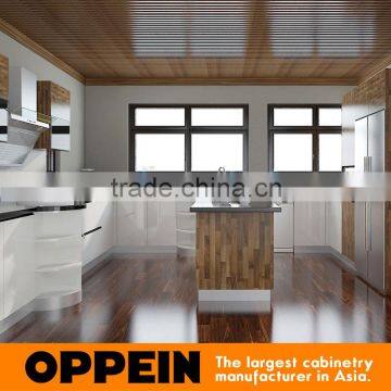 New Design U Shape Acrylic and Laminate Finish Cupboard Wooden Kitchen Cabinet With Island photo-2