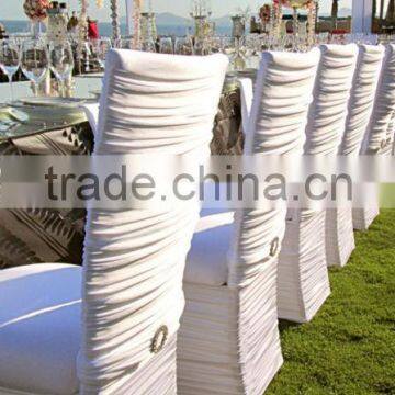 Ruffled Cheap Wedding Chair Covers,chair Covers for Weddings With Ruffles