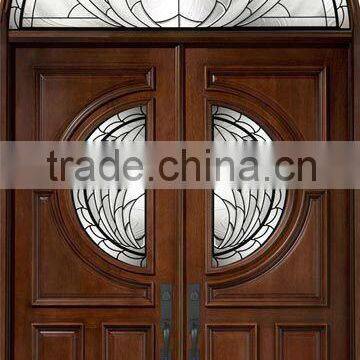 House Double Doors Design With Transom DJ-S9453MHR-3