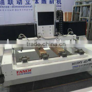 4 heads circle-pillared CNC engraver for Sofa leg FC-1613SY-4D