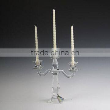 top grade crystal 3 arm candelabra