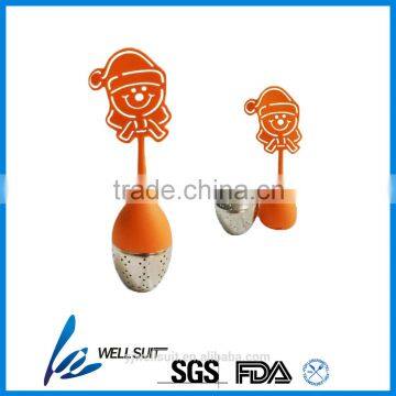 High quality dwarf shape pvc tea strainer