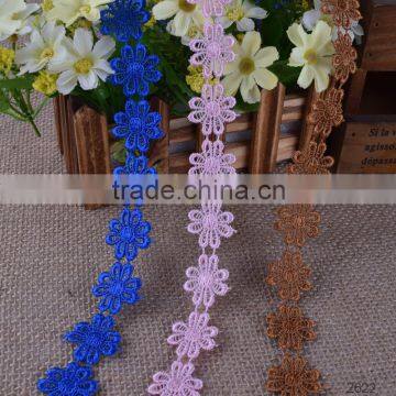 HOT ! High quality new design africa water soluble lace trim