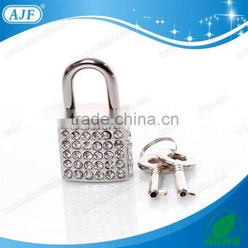 AJF Square Lock With Key Crystal Lock Small Handbag Lock photo-2