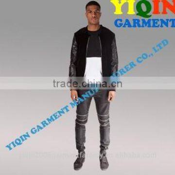 Fashion Leather-Effect Trouser with Zip Knee