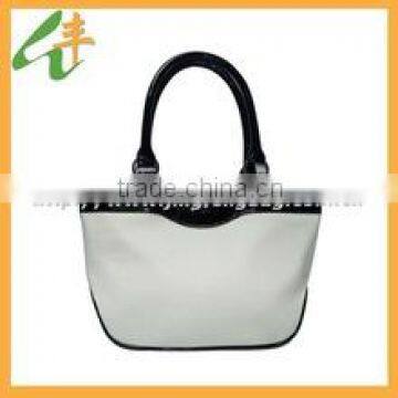 beautiful simple style pu leather handbag