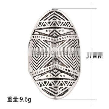 Full Metal Zinc Alloy Bohemian Vintage Graven Gold Finger Ring Jewelry photo-3