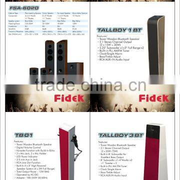 Fidek Audio Home Theater System Floorstanding/Center/Surround/Mono Active Woofer Bass Reflex/seal Flat Audio Speaker System photo-2