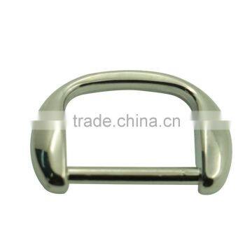Highly reflective metal 19mm nickel bag ring metal bag d ring