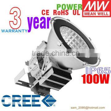 [HOT] IP65 CREE 120w floodlight, Meanweel power supply 277 volt