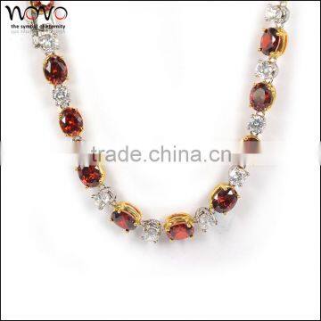 Female pendant necklace jewelry waterdrop red ruby pendant necklace jewelry