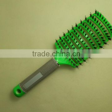 factory price neon color curved hair brush with magnet handle                        
                                                Quality Choice