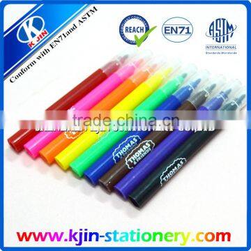 Manufactural promotional 3.5 inch 10 color watercolor pen for kids painting