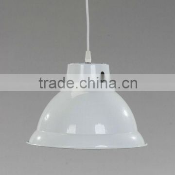 2014 1 Light pendant lamp white color metal pendant Light/droplight