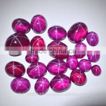200.80 Ct Ruby Star Sapphire 6 Rays Lab Created Stone