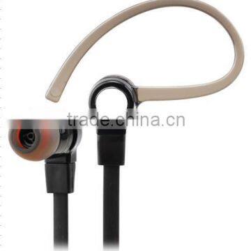 Cheap stereo in-ear flat cable earphone with mic