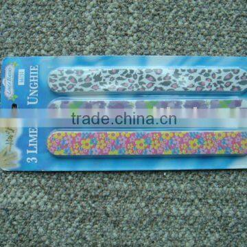 Mini Cheap Good Plastic Glass Cartoon Colorful Nail File Set for promotion