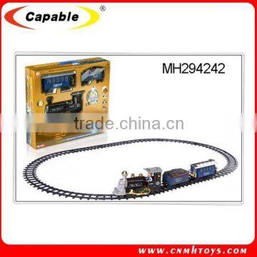 hot sale plastic toy train tracks with light