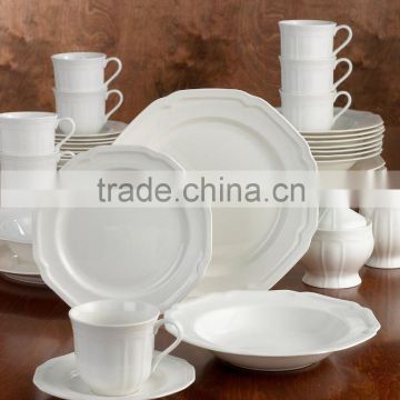 Ceramic charger plates embossed dinner set table set