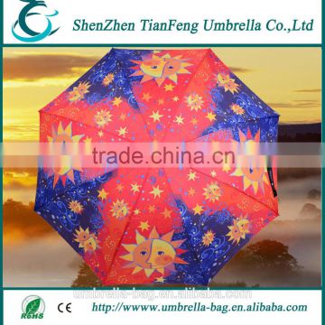 23''*8k rain umbrella promotional Chinese waterproof art umbrella