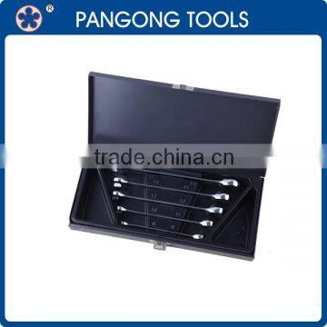 Exactitude Polishing Plating Combination Ratchet Wrench with Iron Box