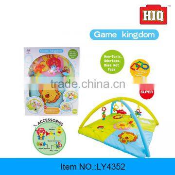 portable smart baby gym mat baby play mat with rattles