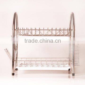 Latest RG628 2 Tiers Stainless Steel Decorative Dish Rack Quality Choice photo-5