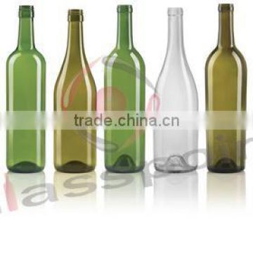 750ml burgundy glass wine bottle