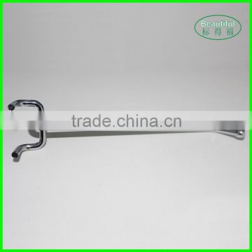 Supermarket display perforated metal hook