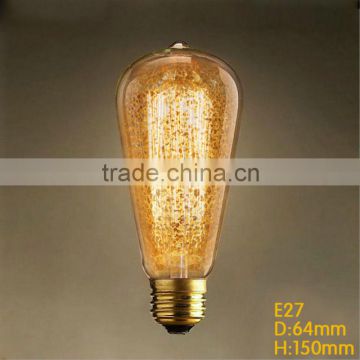 220V 60W Edison Bulb ST64 Spraying Vintage Edison Light Bulb