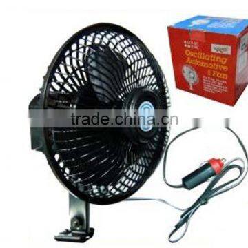 Factory selling dc 8inch oscilaating 12v car fan