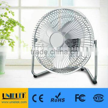 UNI-818 High Velocity Floor Fan 9 Inch Electric Fan Chrome Plating