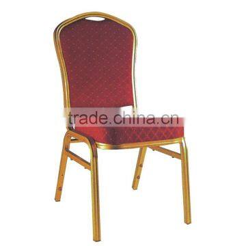 Hot sale cheap hotel stackable party chair aluminum gold banquet chair