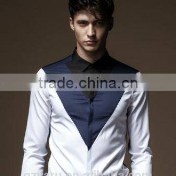 Men's V lines fashion casual shirts