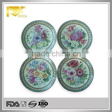 home decor 8 '' round ceramic decorative hanging wall plates, bedroom wall wardrobe design