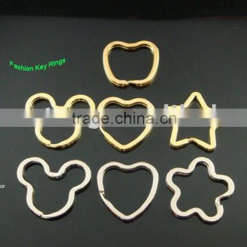 Fashion Gold Color Key Rings