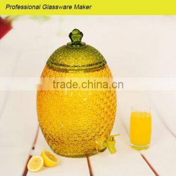 new design yellow Giant glass dispenser