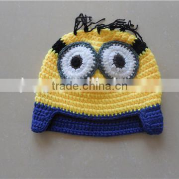 factory different styles crochet minion beanie hat baby