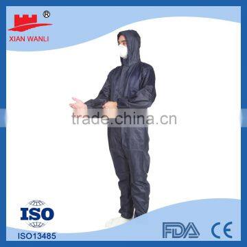 Disposable Navy Blue 50gsm pp Non Wovon Coverall photo-2