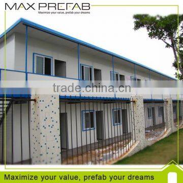 High quality prefabricated flat roof house designs