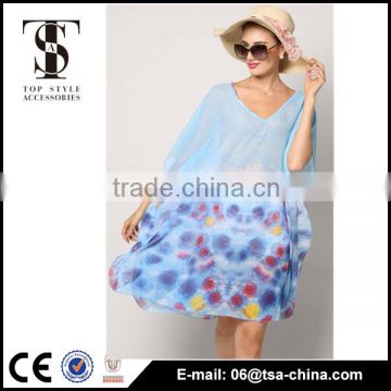 wholesale chiffon sleeve sexy beach dress women beachwear dresses                        
                                                                                Supplier's Choice