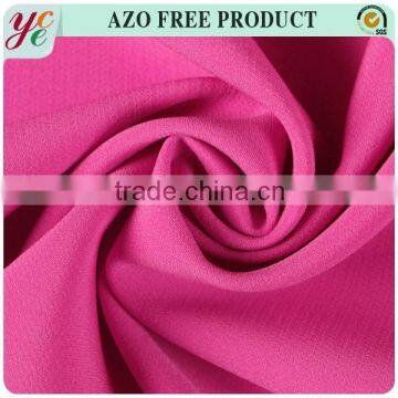 2015 hot sale polyester plain dyed woven fabric for clothes