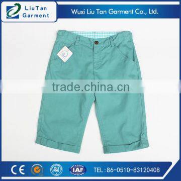 thick plain twill kids cotton cargo pants