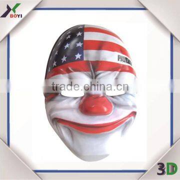 Blank White Funny Gloomy Clown Masks for Halloween/Easter Wholesale photo-2