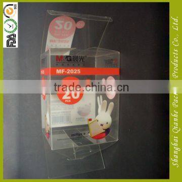 Custom Foldable Waterproof Small Rectangular Plastic Transparent Box