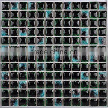 Artificial Ice Crack Mix Dark Color Ceramic Mosaic Tile