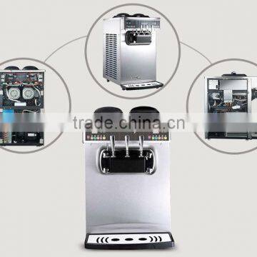 3 flavors italian ice cream maker compressor