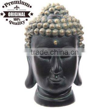 polyresin Thai Buddha head with gold effect