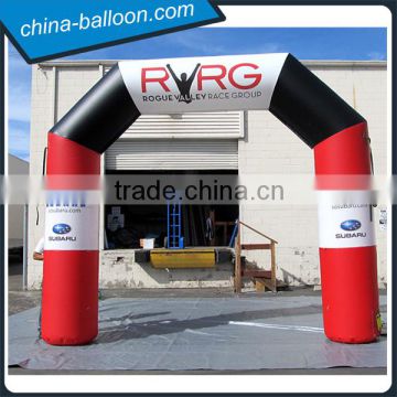 Advertising inflatable arch with logo banner for promotional event